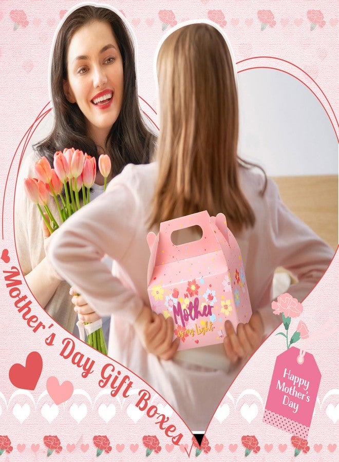 Sinload 24 Pcs Mother's Day Floral Favor Boxes Best Mom Party Favor Gift Boxes Pink Treat Boxes for Mother's Day Birthday Party Supplies Decorations Candy Candle, 6 Designs, 5.91 x 3.15 x 3.54'' - Image 4